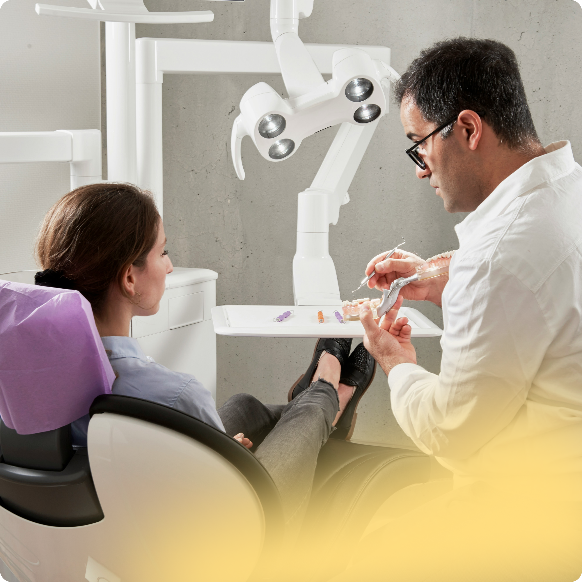 Provider speaking with patient